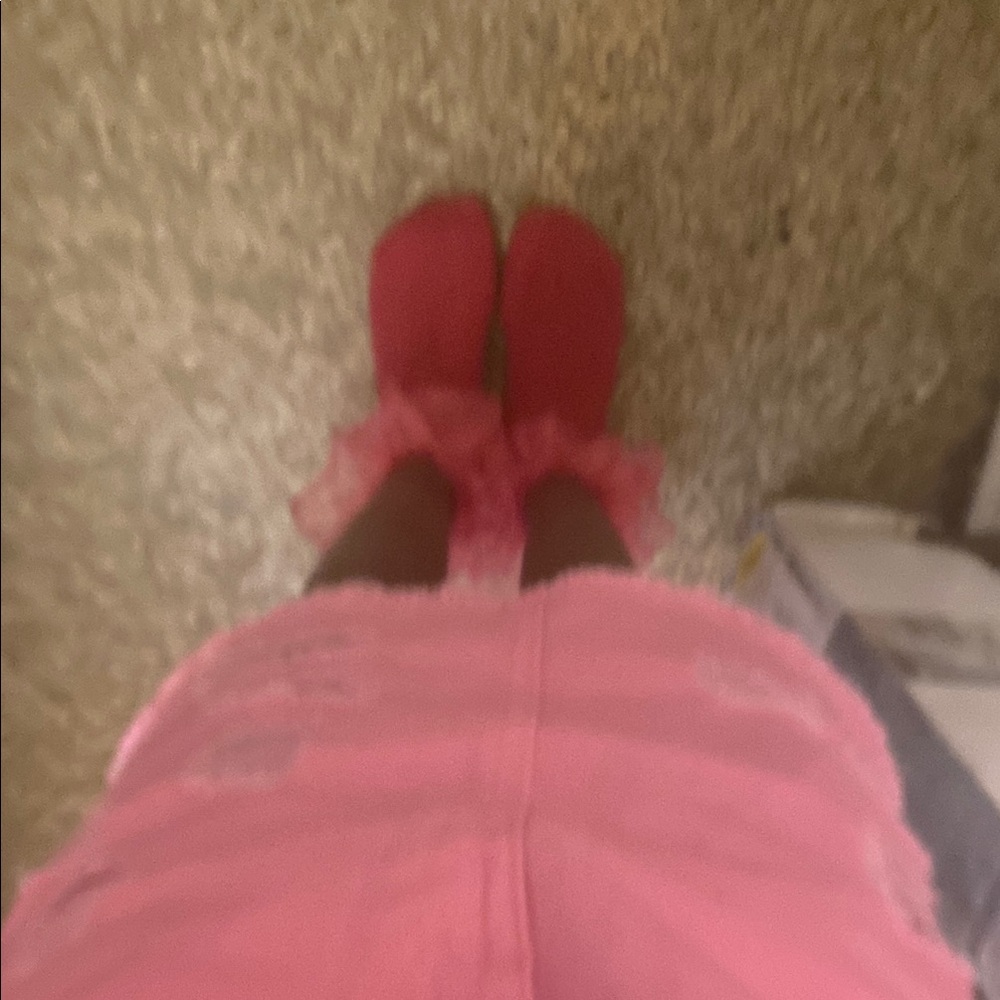 Pink Ruffled Skirt and Socks Set